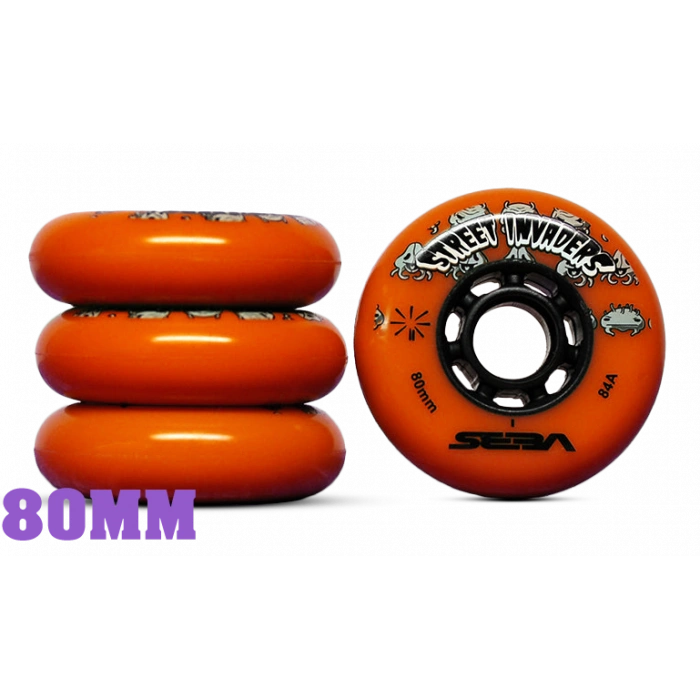 SEBA STREET INVADER WHEEL ORANGE 80mm (x4)